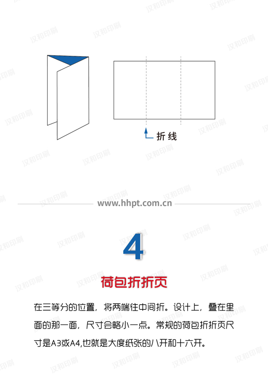 彩页设计印刷常见的9种折页方式之四荷包折
